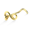 Infinity Shaped Silver Curved Nose Stud NSKB-47